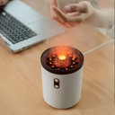 Светодиодный USB увлажнитель Volcano, белый   для нанесения логотипа