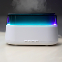 Светодиодный USB увлажнитель-ароматизатор Brava с часами с RGB подсветкой для нанесения логотипа