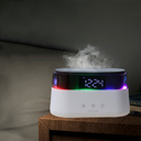 Светодиодный USB увлажнитель-ароматизатор Brava с часами с RGB подсветкой для нанесения логотипа