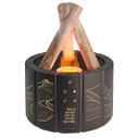 Светодиодный USB увлажнитель-аромадиффузор Bonfire с пультом Д/У, чёрный для нанесения логотипа
