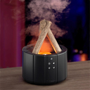 Светодиодный USB увлажнитель-аромадиффузор Bonfire с пультом Д/У, чёрный для нанесения логотипа
