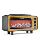 Светодиодный USB увлажнитель-аромадиффузор Vintage Fireplace, коричневый для нанесения логотипа
