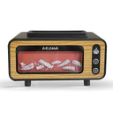 Светодиодный USB увлажнитель-аромадиффузор Vintage Fireplace, коричневый для нанесения логотипа