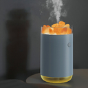 Соляная, светодиодная USB лампа-увлажнитель Aura, белый для нанесения логотипа