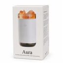 Соляная, светодиодная USB лампа-увлажнитель Aura, белый для нанесения логотипа