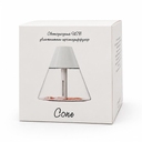 Светодиодный USB увлажнитель-аромадиффузор Cone, белый для нанесения логотипа