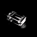 Флешка Moon 16 Гб, белая подсветка для нанесения логотипа