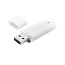 Флешка Shape с покрытием Софт Тач 16 GB, белая для нанесения логотипа