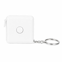Рулетка Pocket 1,5м, белый для нанесения логотипа