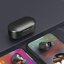 Наушники беспроводные  Bluetooth Gubber TW16, черные для нанесения логотипа