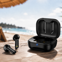 Наушники беспроводные Bluetooth Opportunity, черные для нанесения логотипа