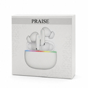 Наушники беспроводные Bluetooth Praise, белые для нанесения логотипа