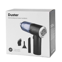 Беспроводной мини пылесос Duster, черный для нанесения логотипа