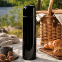 Термос Picnic Bright, черный для нанесения логотипа