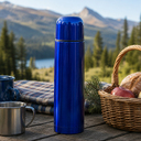 Термос Picnic Bright, синий для нанесения логотипа