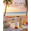 Термос Picnic Silver To Go, серебристый/жёлтый для нанесения логотипа