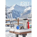 Термокружка Ashly To Go, серебристая/красная/синяя для нанесения логотипа