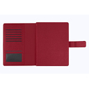 Ежедневник в суперобложке Alfa Mocco Business Edition B5, полутвердый, бордовый с золотом для нанесения логотипа