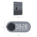 Колонка беспроводная MyTone Sound Clock c часами, белая для нанесения логотипа