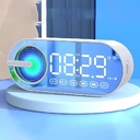 Колонка беспроводная MyTone Sound Clock c часами, белая для нанесения логотипа