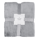 Плед флисовый SUPER SOFT COMFORT TRAVEL, серый для нанесения логотипа