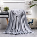 Плед флисовый SUPER SOFT COMFORT TRAVEL, серый для нанесения логотипа