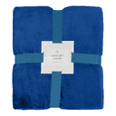 Плед флисовый SUPER SOFT COMFORT TRAVEL, синий для нанесения логотипа