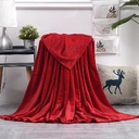 Плед флисовый SUPER SOFT COMFORT TRAVEL, красный для нанесения логотипа