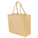 Сумка из джута Caravan Jute, бежевая для нанесения логотипа