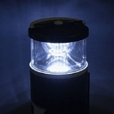 Набор инструментов Tools lantern cо встроенной лампой, 15 инструментов, черный, в пластиковом футляре для нанесения логотипа