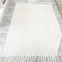 Плед акриловый SUPER SOFT NATURE, белый для нанесения логотипа