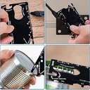 Мультитул Tools Capture в виде карточки, стальной, в чехле из кожзама, черный для нанесения логотипа
