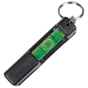 Брелок уровень Tools Pocket level, пластиковый, черный для нанесения логотипа