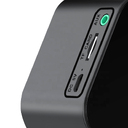 Часы-метеостанция Allora с Bluetooth колонкой функцией Hands free, черные для нанесения логотипа
