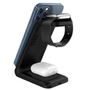 Беспроводное мультизарядное устройство Standy 15W, черный для нанесения логотипа