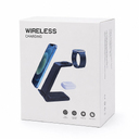 Беспроводное мультизарядное устройство Standy 15W, черный для нанесения логотипа