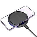 Беспроводное зарядное устройство Pebble 15W, черный для нанесения логотипа