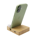 Беспроводное зарядное устройство ClickPad (10W) в виде подставки для телефона, с клавишами анти-стресс, белый для нанесения логотипа