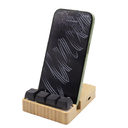 Беспроводное зарядное устройство ClickPad (10W) в виде подставки для телефона, с клавишами анти-стресс, черный для нанесения логотипа