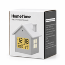 Часы метеостанция HomeTime, белые для нанесения логотипа