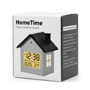 Часы метеостанция HomeTime, черные для нанесения логотипа