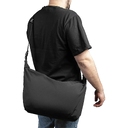 Сумка нейлоновая Messenger Bag Comfort Travel, чёрная для нанесения логотипа