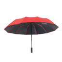 Автоматический противоштормовой складной зонт Altor, красный/чёрный для нанесения логотипа