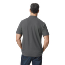 Футболка поло SOFTSTYLE ADULT DOUBLE PIQUE, ГРАФИТОВЫЙ S для нанесения логотипа