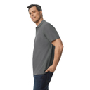 Футболка поло SOFTSTYLE ADULT DOUBLE PIQUE, ГРАФИТОВЫЙ S для нанесения логотипа