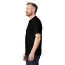 Футболка поло PREMIUM COTTON ADULT DOUBLE PIQUE, ЧЕРНЫЙ S для нанесения логотипа