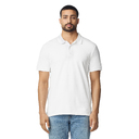 Футболка поло PREMIUM COTTON ADULT DOUBLE PIQUE, БЕЛЫЙ S для нанесения логотипа