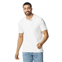 Футболка поло PREMIUM COTTON ADULT DOUBLE PIQUE, БЕЛЫЙ S для нанесения логотипа