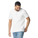 Футболка поло PREMIUM COTTON ADULT DOUBLE PIQUE, БЕЛЫЙ S для нанесения логотипа