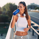 Пластиковая бутылка RUNNING, Белый для нанесения логотипа